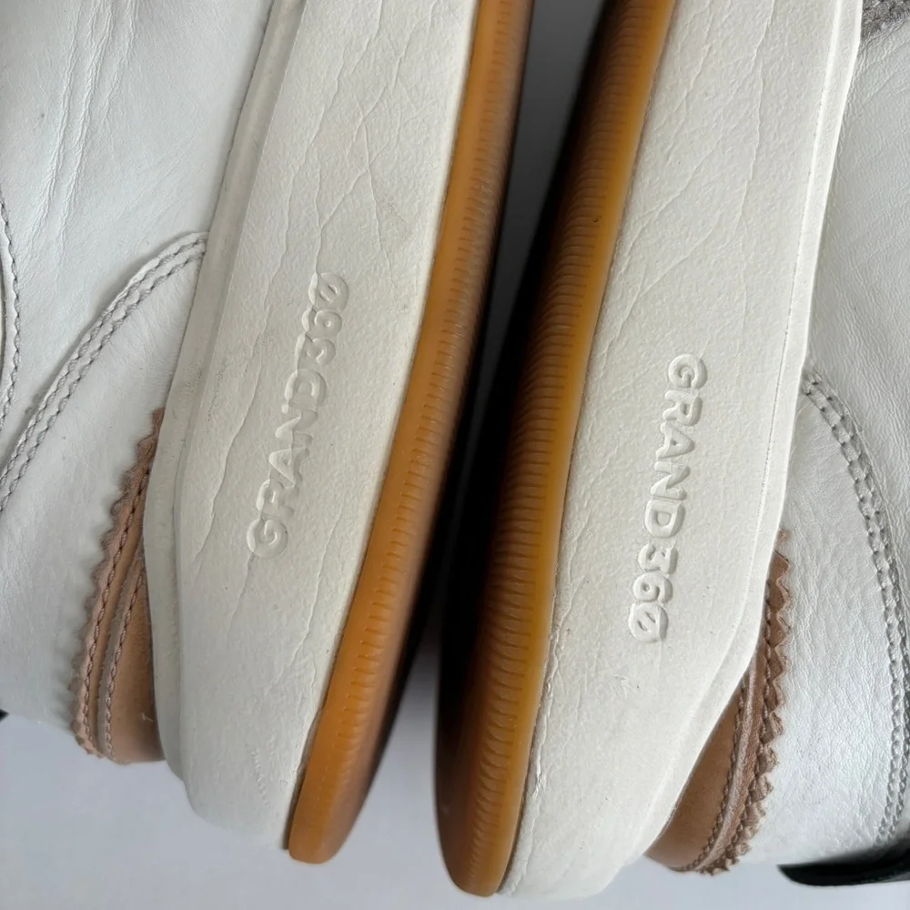 Cole Haan‎ Men's white leather Grandprø Crossover Sneaker lace up shoe size 11